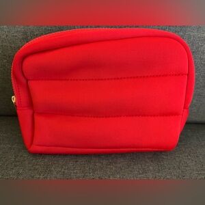Sephora Red Quilted Cosmetic Bag NWOT
